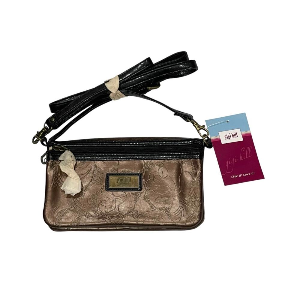 Gigi Hill Los Angeles Small  Tan Cow Print Purse Crossbody